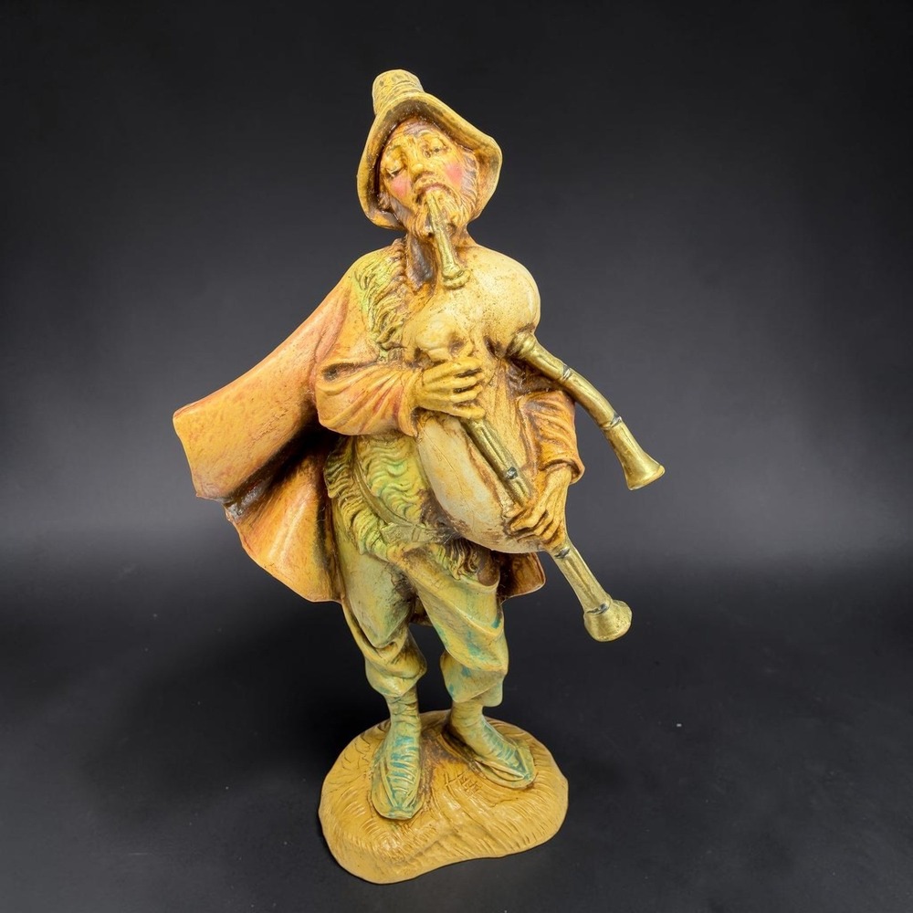 Fontanini Simonetti Depose Italy Bagpiper Nativity Figurine 4.5 Inch Vintage 103